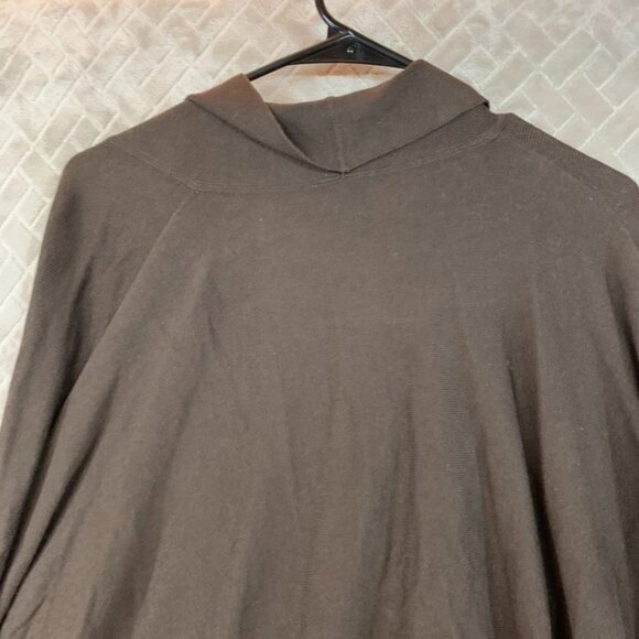 Ann Taylor Womens M Cardigan Sweater Brown Silk Cashmere Blend Lightweight - Picture 14 of 16